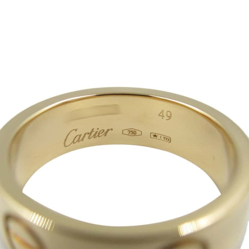 Cartier 18K Yellow Gold Classic Love Ring Gold Gold Good condition - Back View