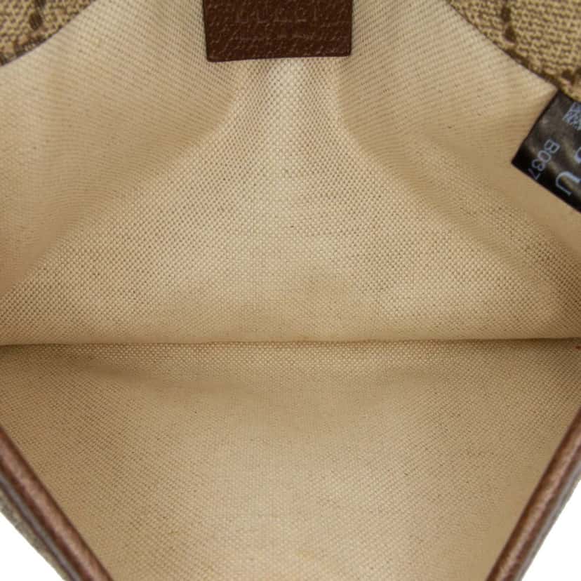 Gucci GG Supreme Web Neo Vintage Belt Bag Brown Canvas Good condition - Model View