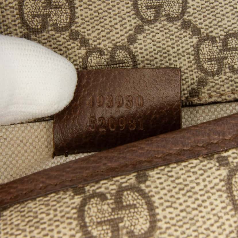 Gucci GG Supreme Web Neo Vintage Belt Bag Brown Canvas Good condition - Box View