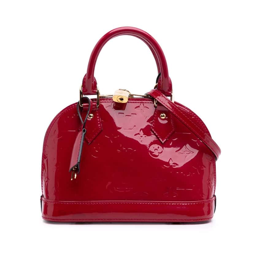 Louis Vuitton Monogram Vernis Alma BB Pink Leather Good condition - Front View