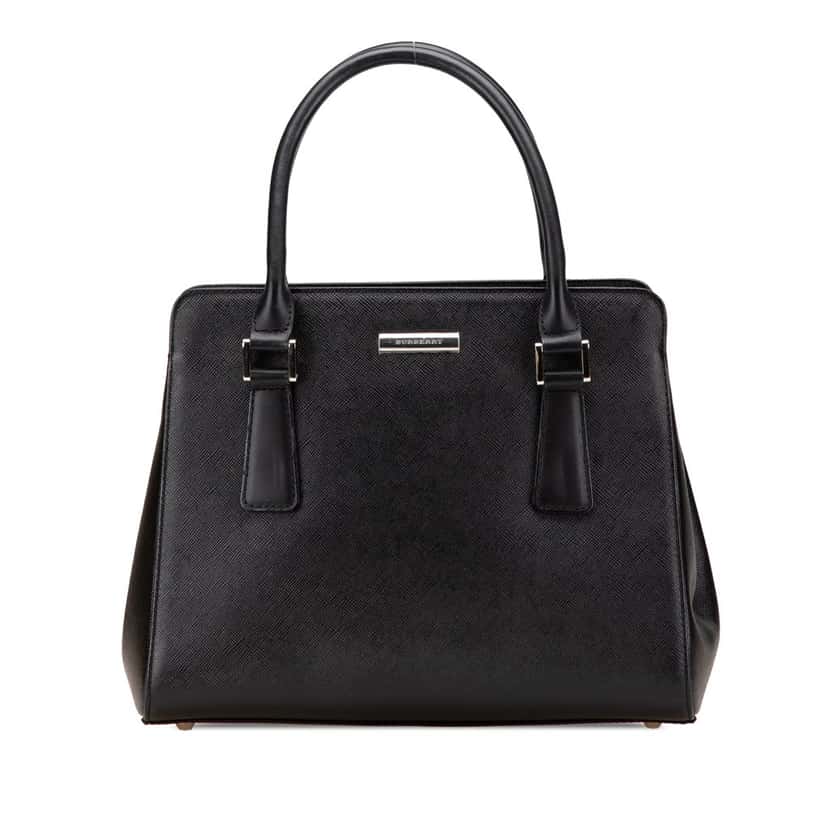 Burberry Leather Tote Black Leather Good condition - Front View