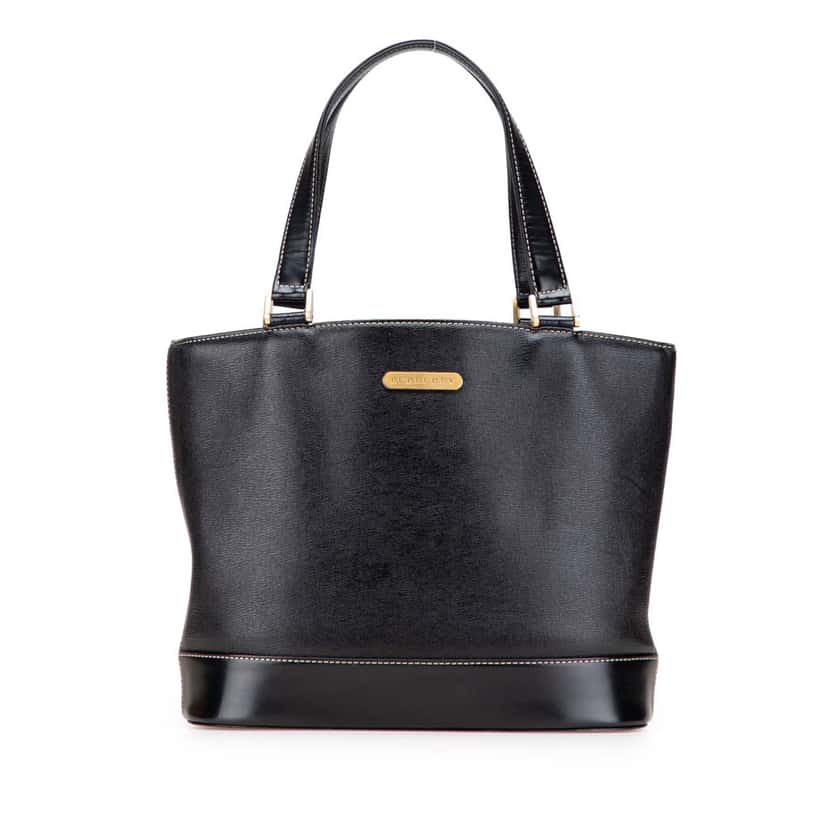 Burberry Leather Tote Black Leather Good condition - Front View