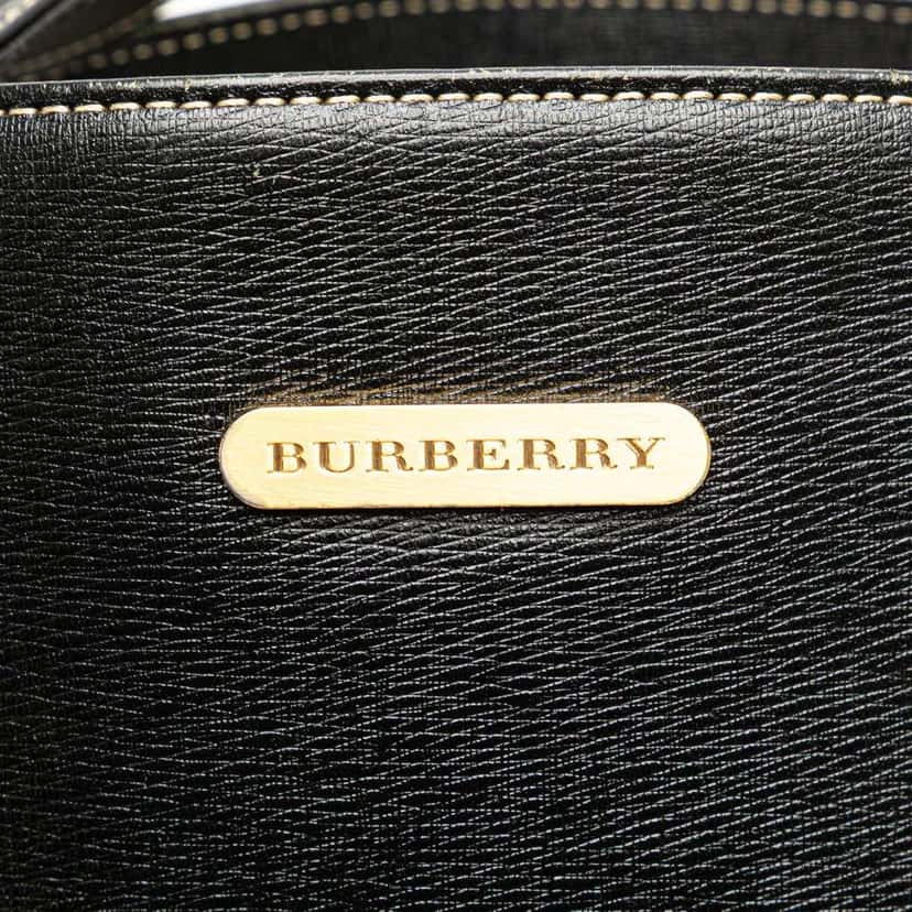 Burberry Leather Tote Black Leather Good condition - Box View