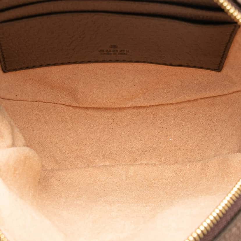 Gucci Mini GG Supreme Round Ophidia Backpack Brown Canvas Good condition - Model View