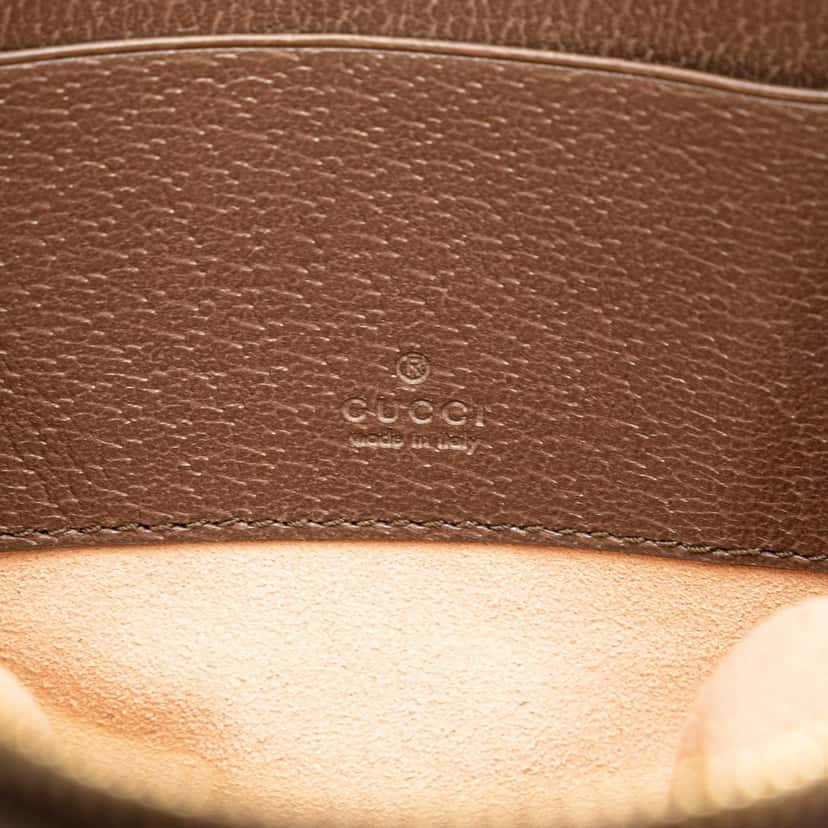 Gucci Mini GG Supreme Round Ophidia Backpack Brown Canvas Good condition - Box View
