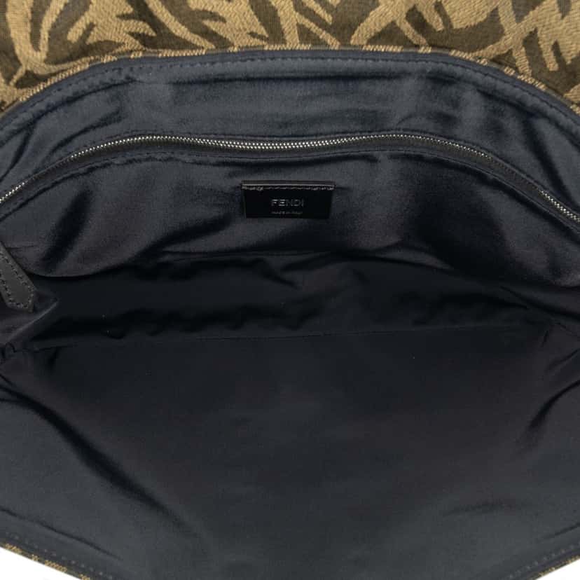 Fendi Large Zucca Vertigo Mesh Baguette Satchel Brown Canvas Good condition - Box View