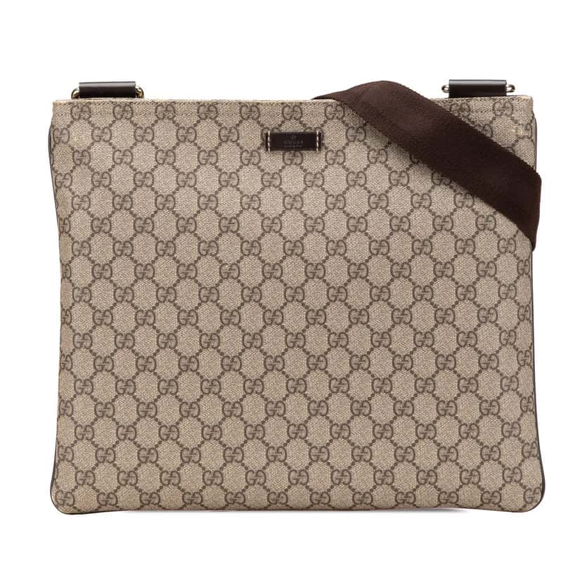 Gucci GG Supreme Crossbody Brown Canvas Very good condition - Front View