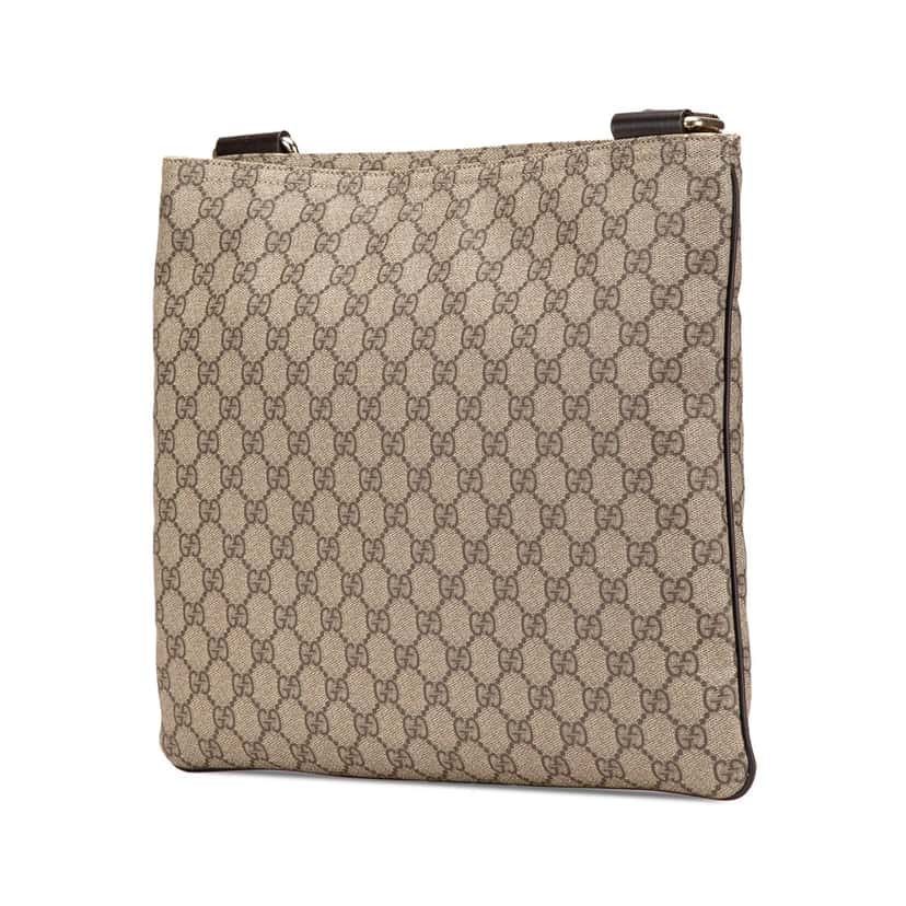 Gucci GG Supreme Crossbody Brown Canvas Very good condition - Back View