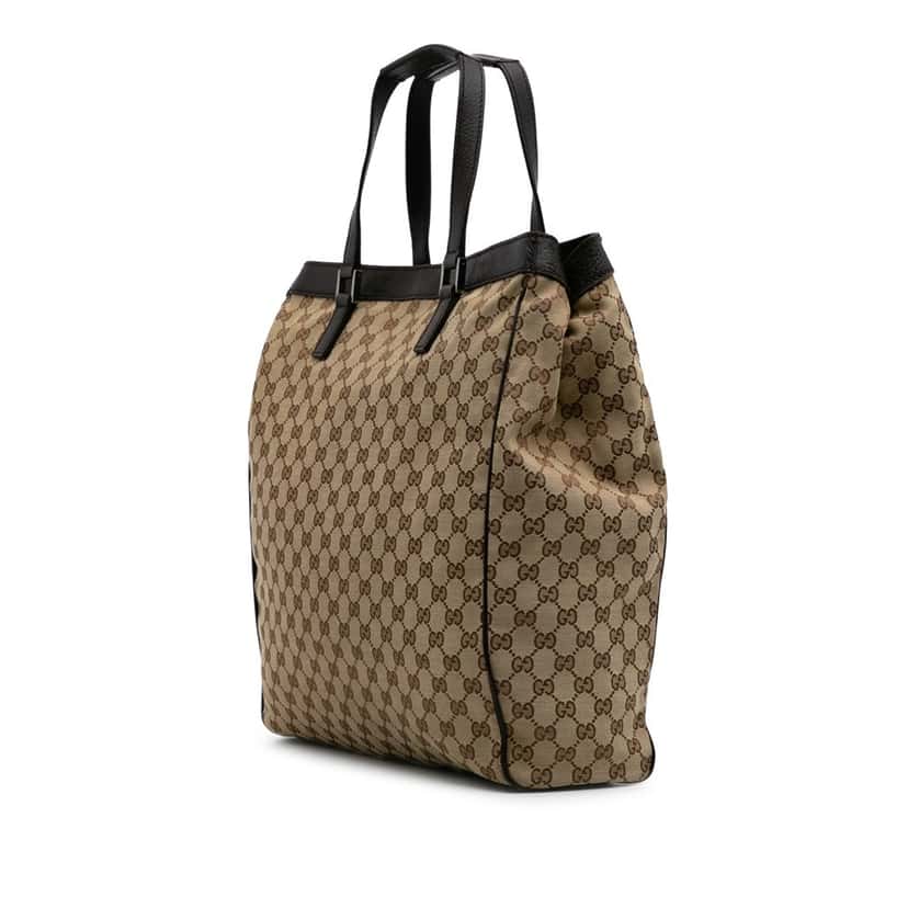 Gucci GG Canvas Tote Brown Canvas Good condition - Back View