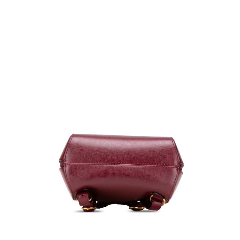 Cartier Must De Cartier Leather Backpack Red Leather Good condition - Inside View