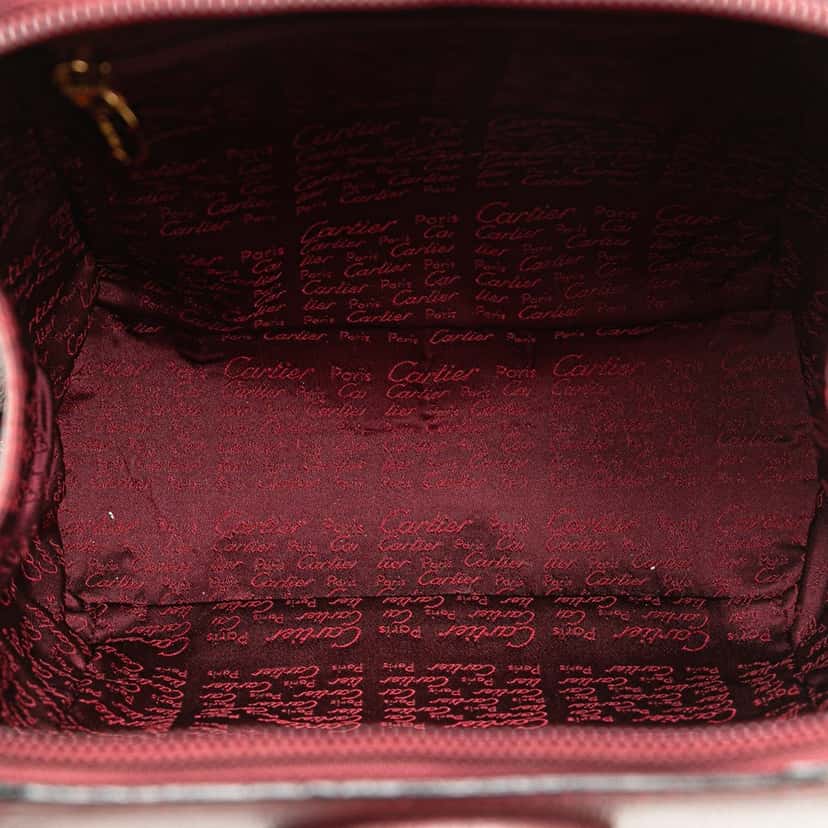 Cartier Must De Cartier Leather Backpack Red Leather Good condition - Model View
