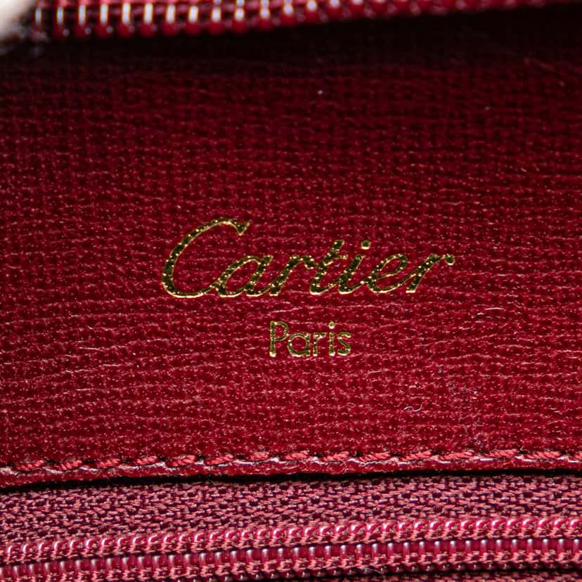 Cartier Must De Cartier Leather Backpack Red Leather Good condition - Box View
