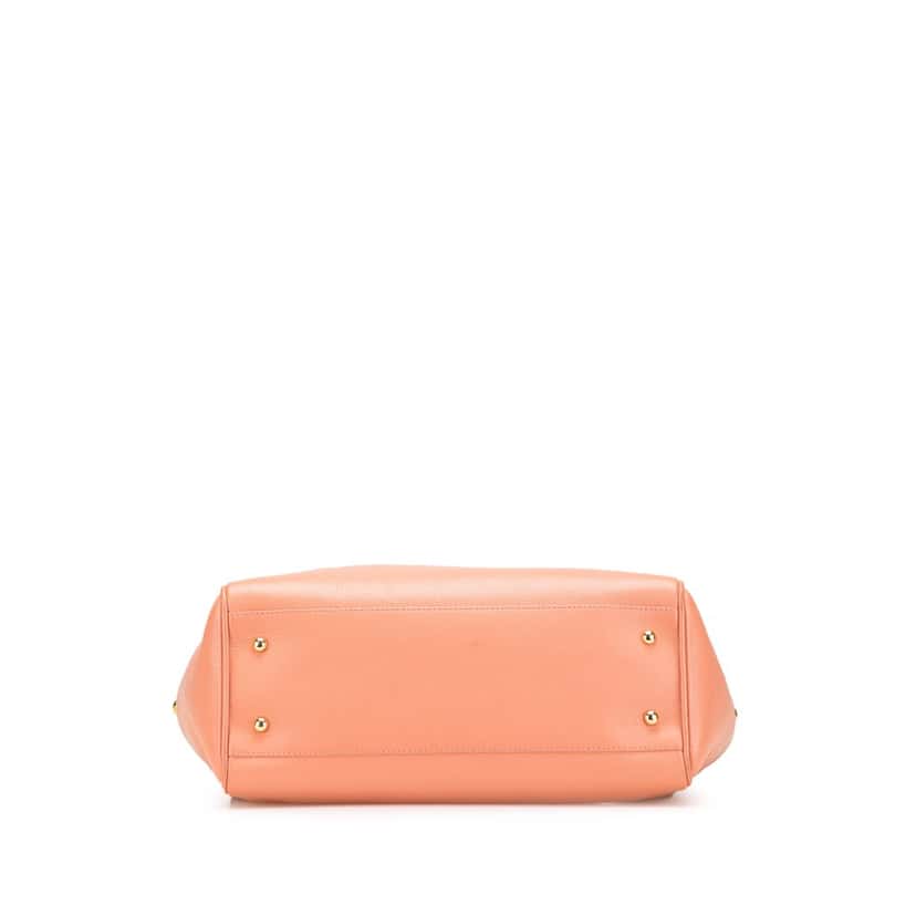 Loewe Leather Heritage Tote Pink Leather Very good condition - Inside View