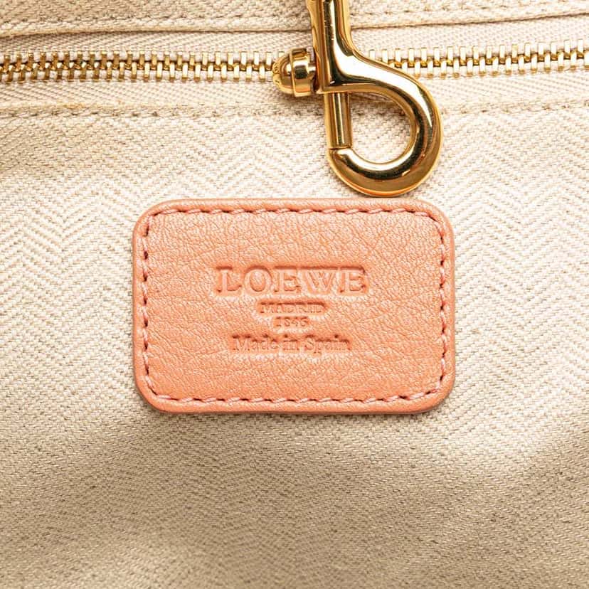Loewe Leather Heritage Tote Pink Leather Very good condition - Box View