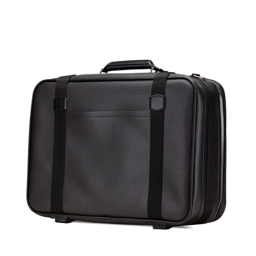 Louis Vuitton Taiga Satellite 53 Luggage Black Leather Good condition - Back View