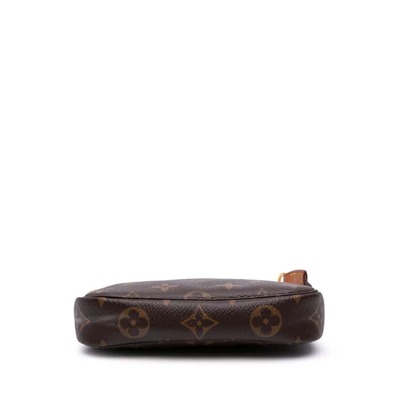 Louis Vuitton Monogram Mini Pochette Accessoires Brown Canvas Good condition - Inside View