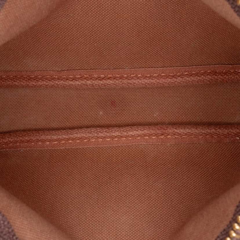 Louis Vuitton Monogram Mini Pochette Accessoires Brown Canvas Good condition - Model View