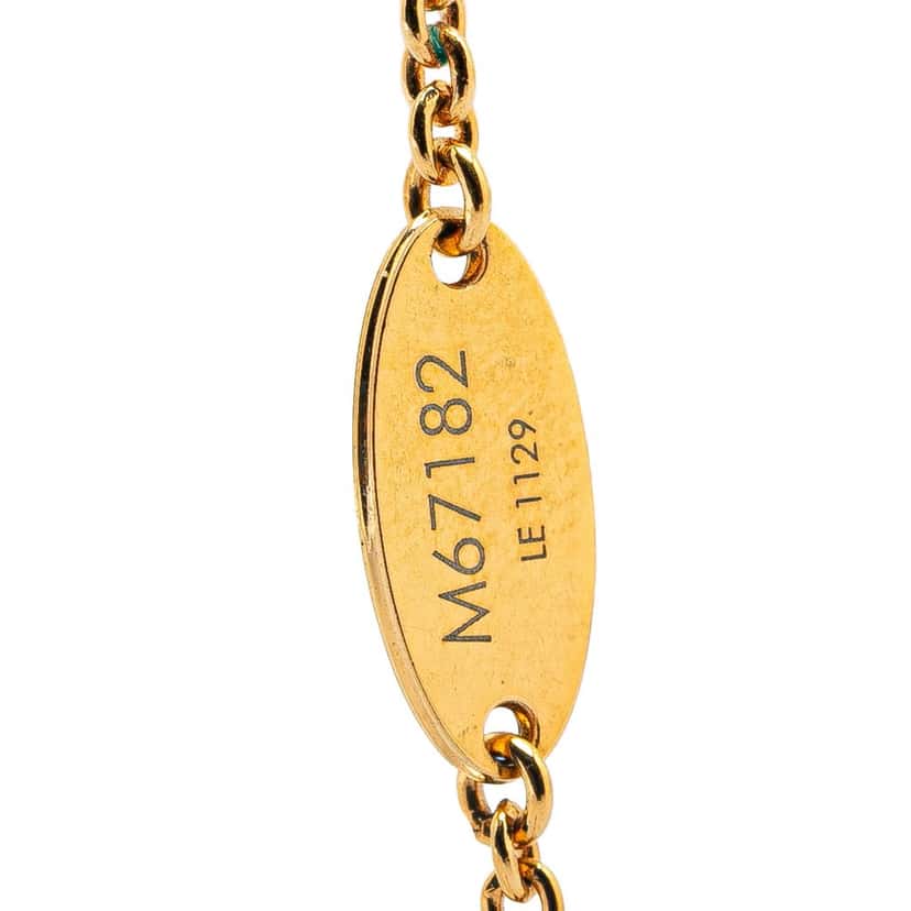 Louis Vuitton Gold Plated LV and Me Letter Y Charm Bracelet Gold Metal Good condition - Box View