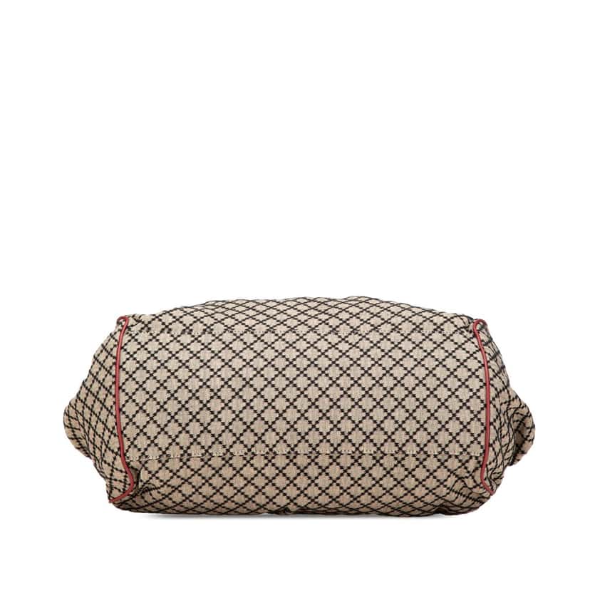 Gucci Diamante Canvas Sukey Satchel Brown Canvas Good condition - Inside View