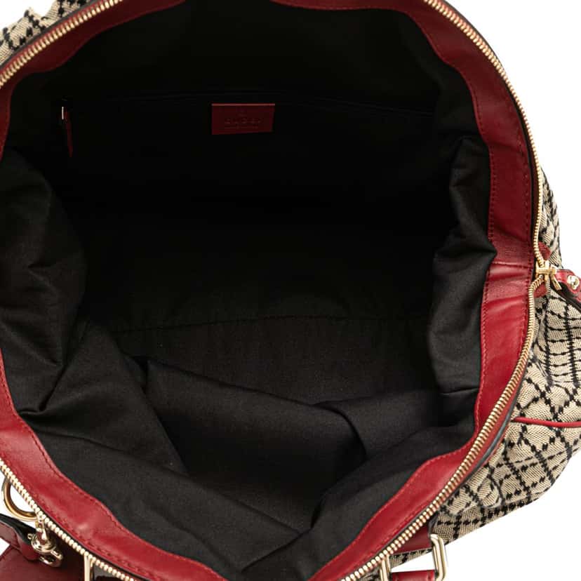 Gucci Diamante Canvas Sukey Satchel Brown Canvas Good condition - Model View