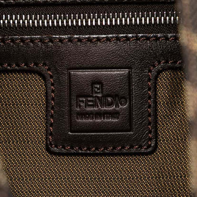 Fendi Zucca Canvas Shoulder Bag Brown Canvas Good condition - Box View