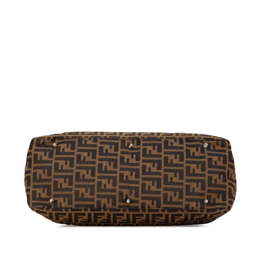 Fendi Large Zucca Canvas Twins Tote Brown Canvas Good condition - Inside View