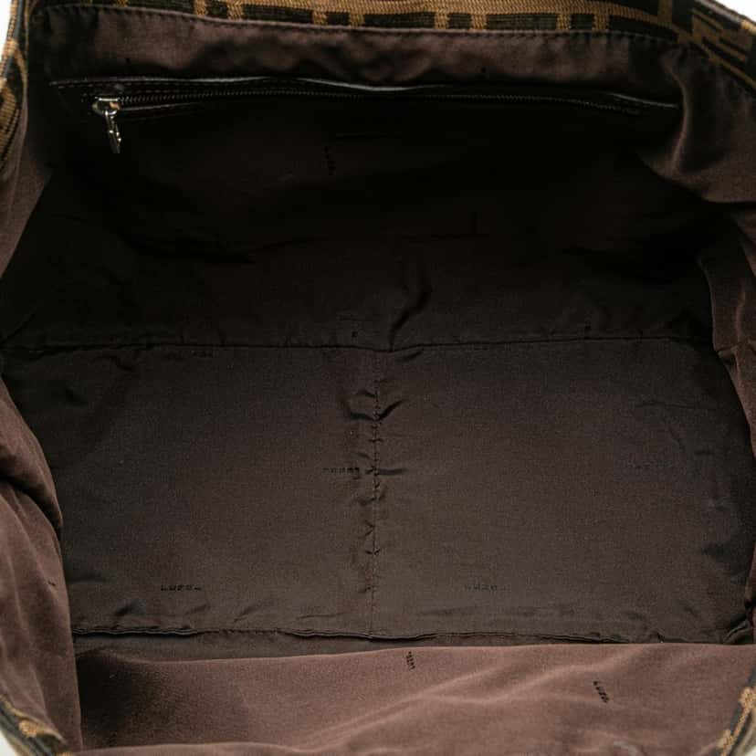 Fendi Large Zucca Canvas Twins Tote Brown Canvas Good condition - Model View