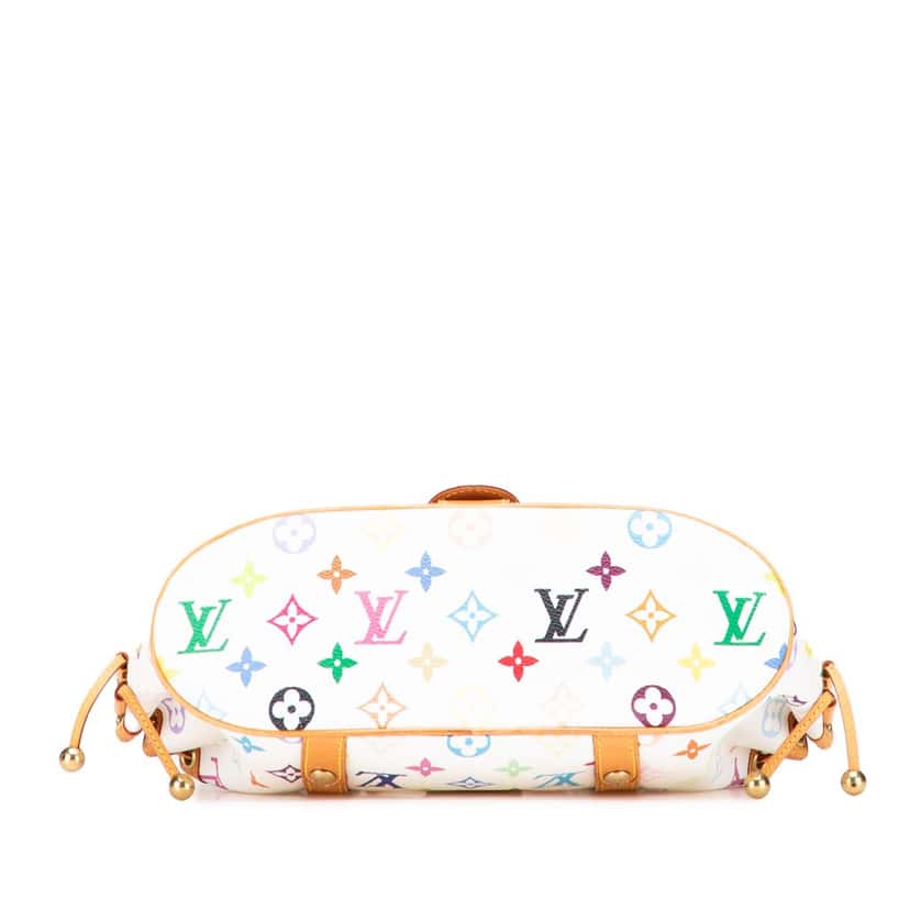 Louis Vuitton Monogram Multicolore Theda PM White Canvas Good condition - Inside View