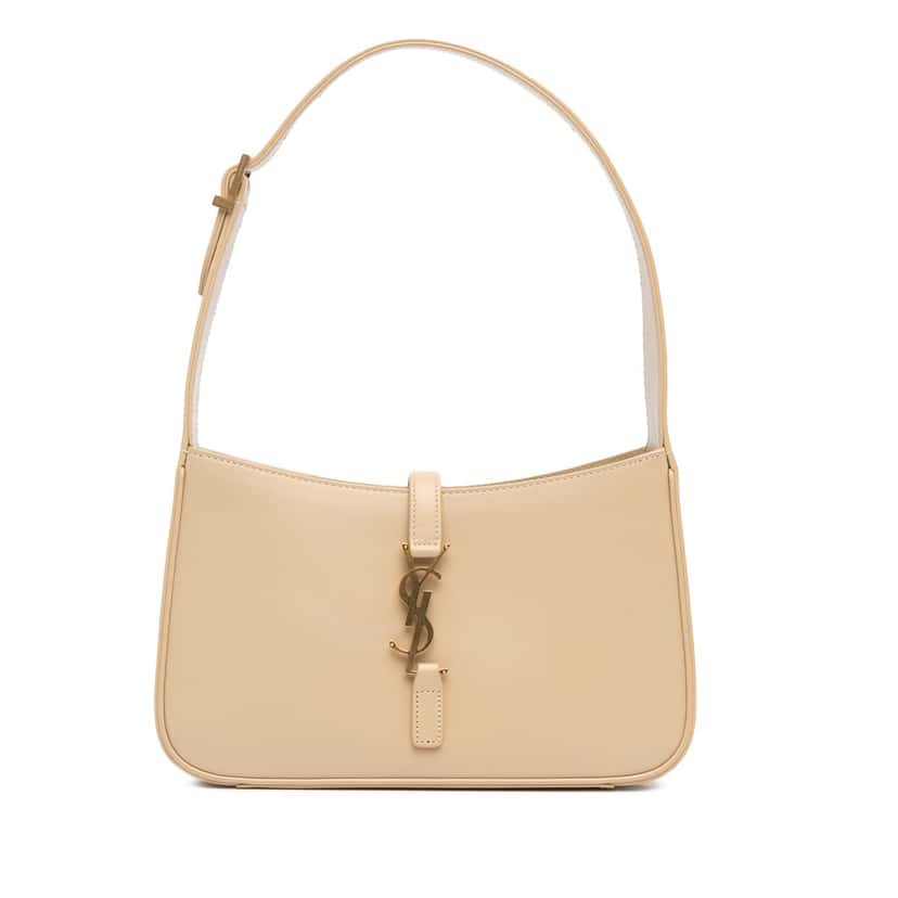 Saint Laurent Calfskin Le 5 a 7 Bag Brown Leather Good condition - Front View