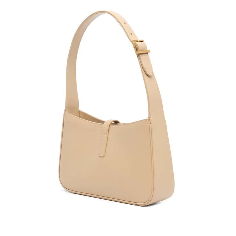 Saint Laurent Calfskin Le 5 a 7 Bag Brown Leather Good condition - Back View