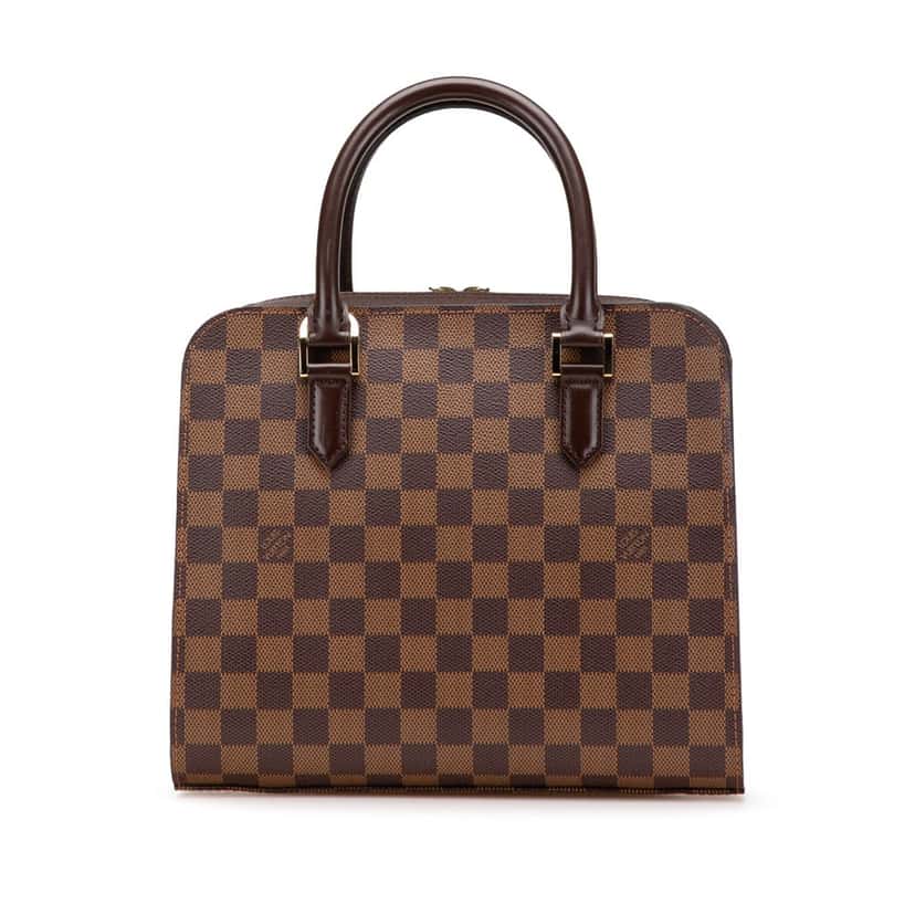 Louis Vuitton Damier Ebene Triana Brown Canvas Good condition - Front View