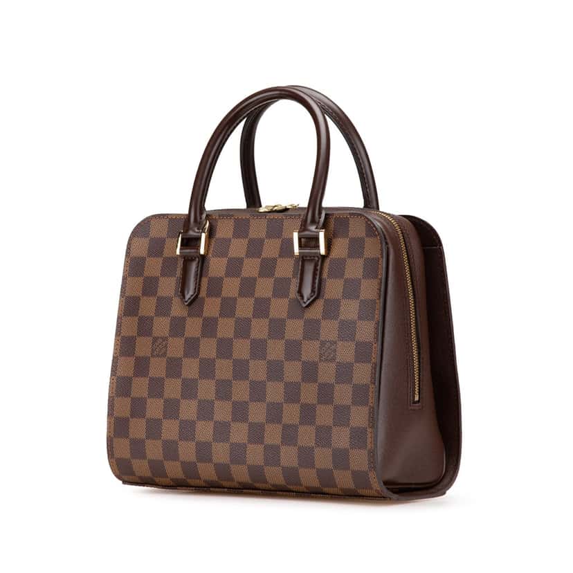 Louis Vuitton Damier Ebene Triana Brown Canvas Good condition - Back View