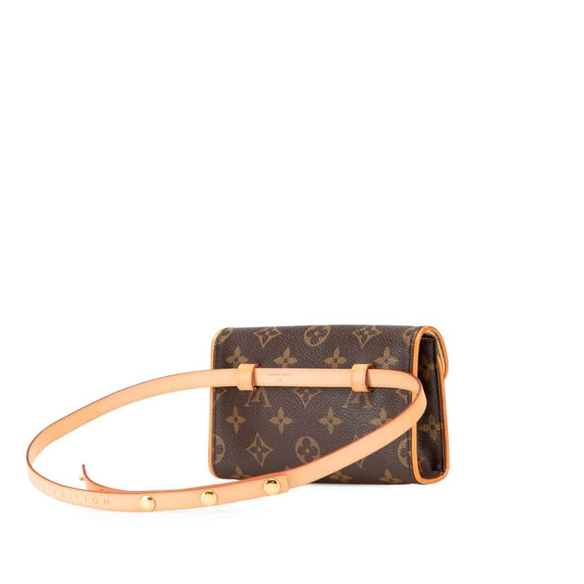 Louis Vuitton Monogram Pochette Florentine Brown Canvas Good condition - Back View
