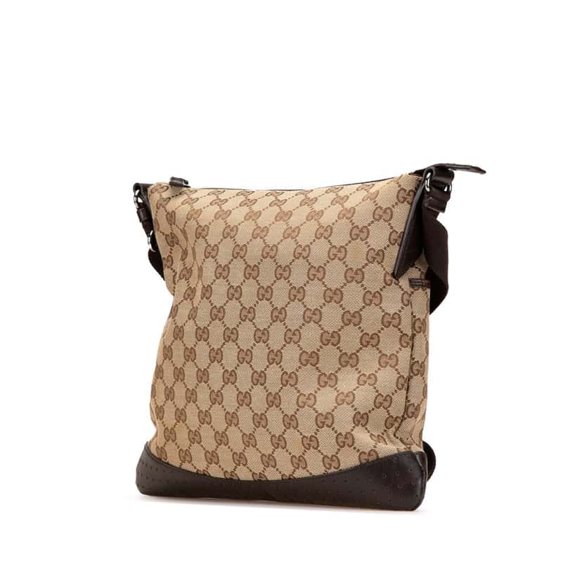 Gucci GG Canvas Crossbody Brown Canvas Good condition - Back View