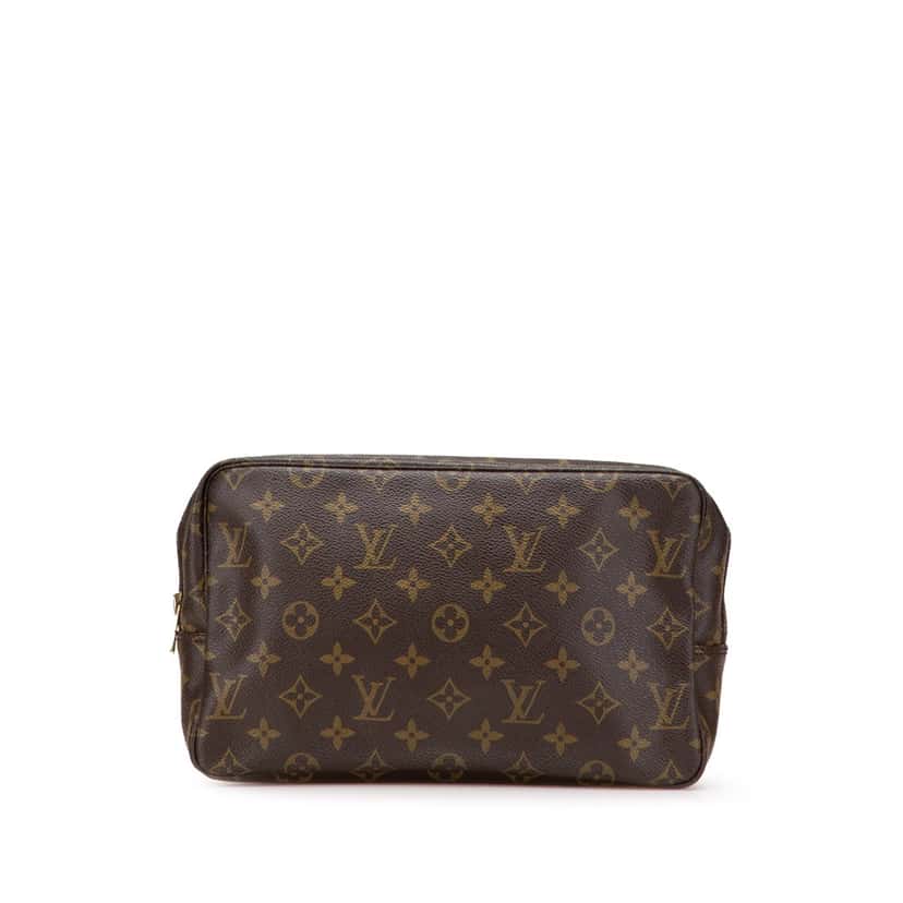 Louis Vuitton Monogram Trousse Toilette 28 Brown Canvas Good condition - Front View