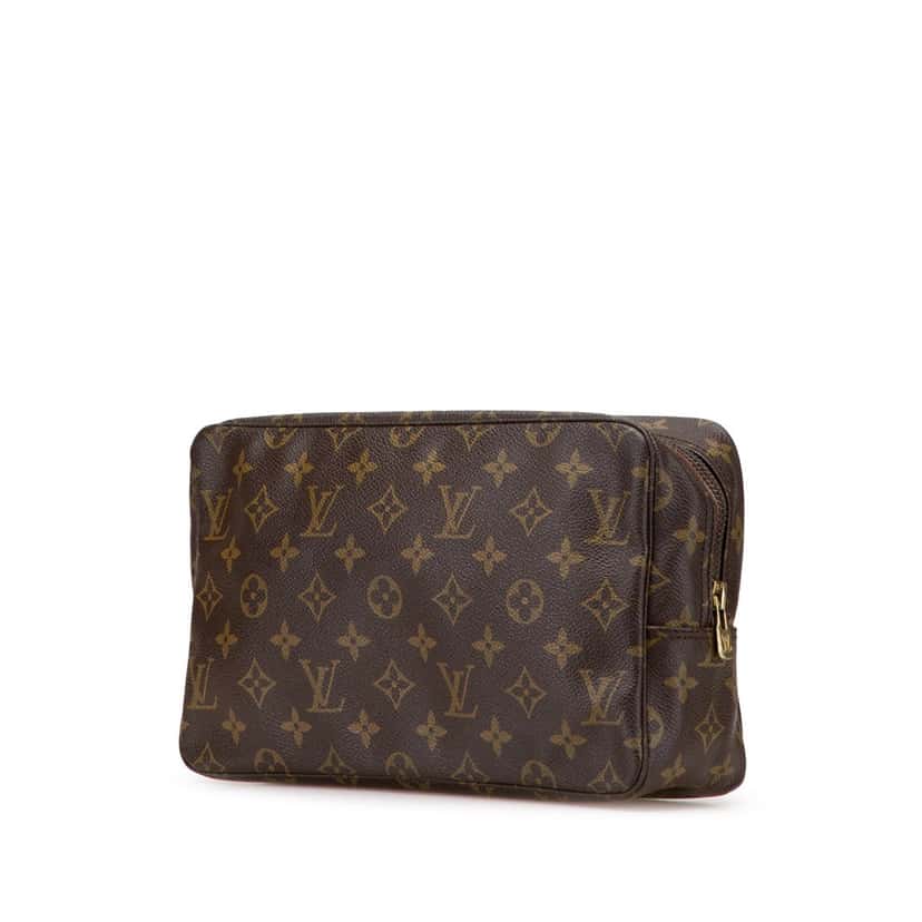 Louis Vuitton Monogram Trousse Toilette 28 Brown Canvas Good condition - Back View