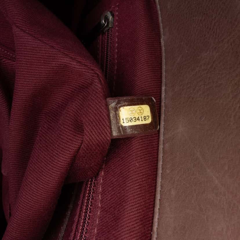 Chanel Large Quilted Calfskin Istanbul Accordion Flap Brown Leather Good condition - Box View