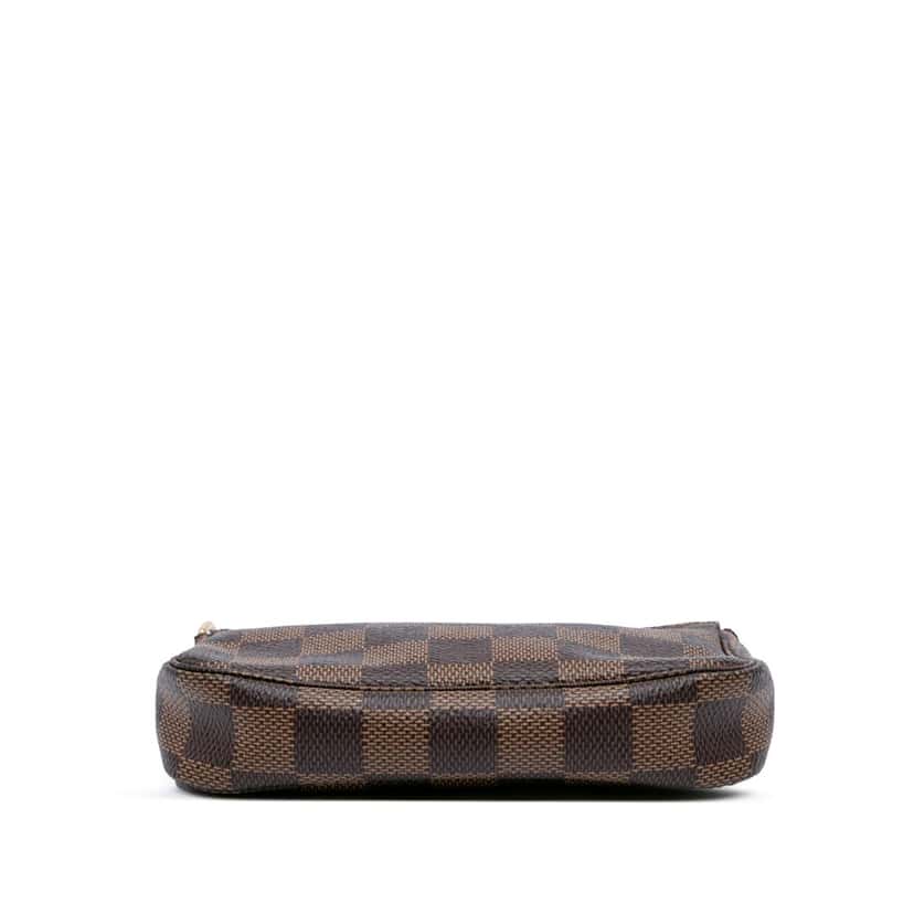 Louis Vuitton Damier Ebene Mini Pochette Accessoires Brown Canvas Good condition - Inside View