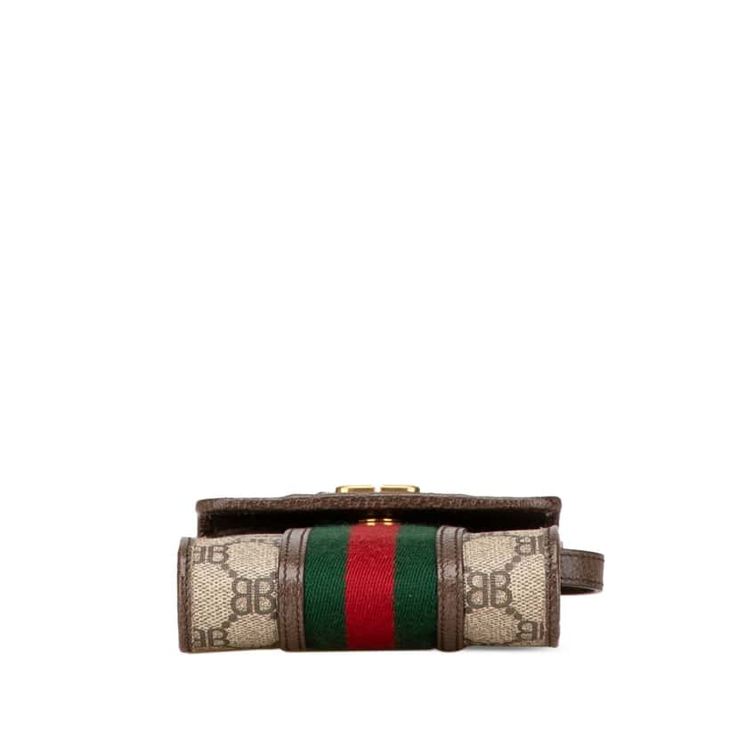 Gucci Hacker Project Balenciaga BB Supreme Ophidia Phone Case Crossbody Brown Canvas Good condition - Inside View