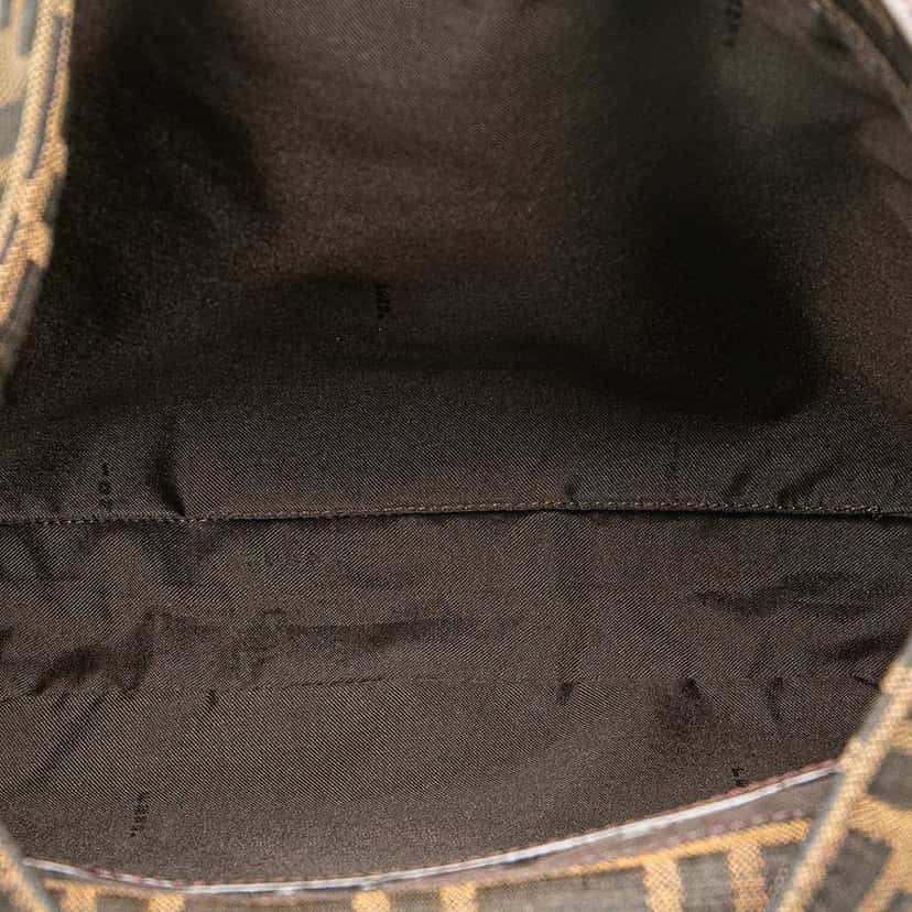 Fendi Zucca Canvas Shoulder Bag Brown Canvas Good condition - Model View