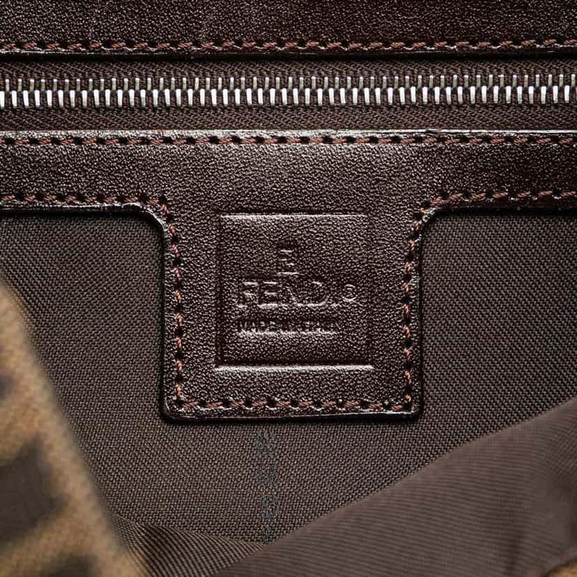 Fendi Zucca Canvas Shoulder Bag Brown Canvas Good condition - Box View