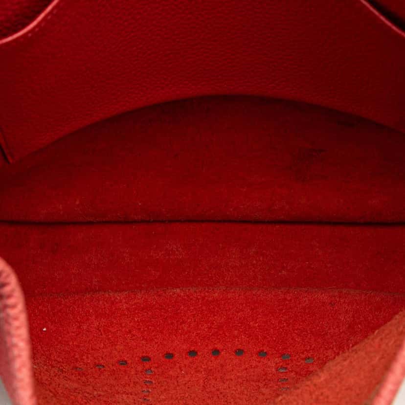 Hermès Clemence Evelyne I PM Red Leather Good condition - Model View