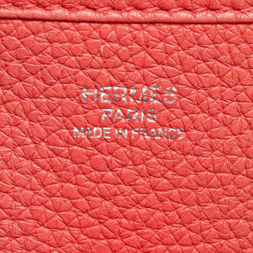 Hermès Clemence Evelyne I PM Red Leather Good condition - Box View