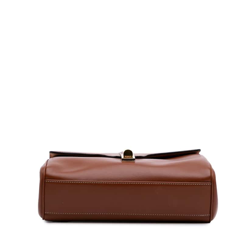 Celine Teen Smooth Calfskin Soft 16 Crossbody Brown Leather Good condition - Inside View