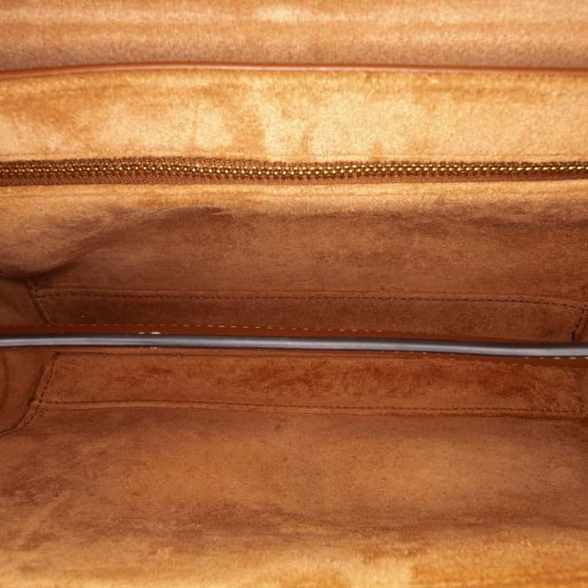 Celine Teen Smooth Calfskin Soft 16 Crossbody Brown Leather Good condition - Model View