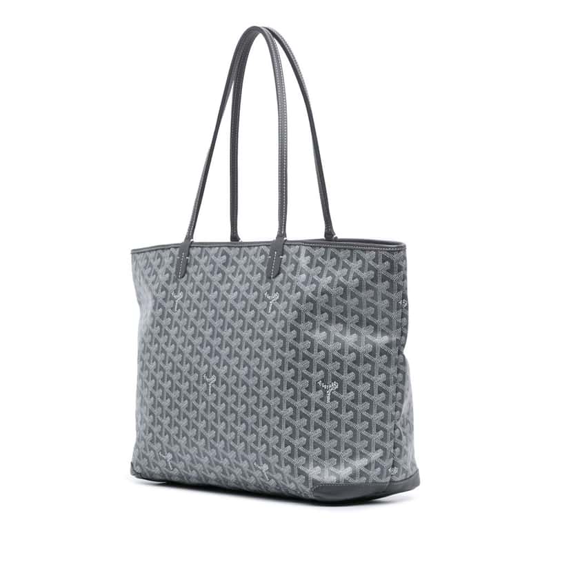 Goyard Goyardine Artois MM Grey Canvas Good condition - Back View