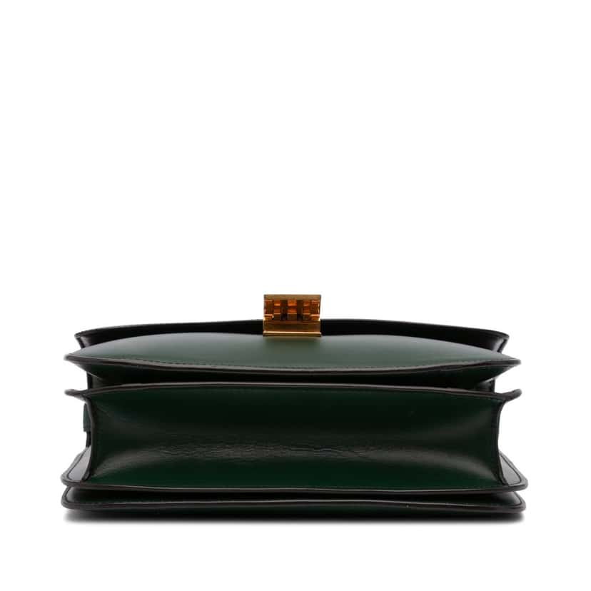 Celine Medium Calfskin Classic Box Green Leather Good condition - Inside View