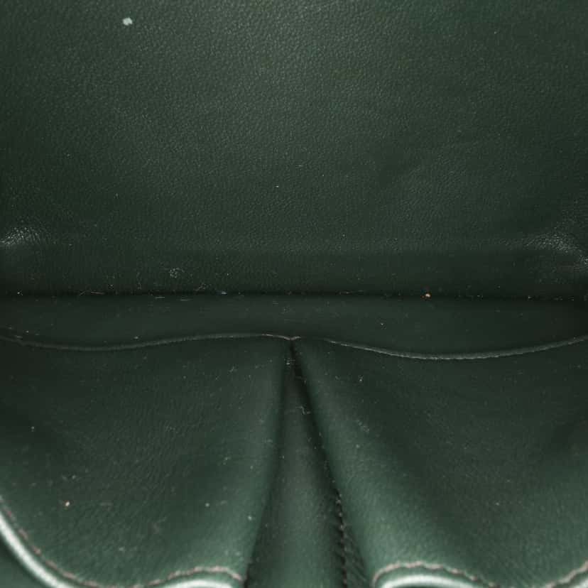 Celine Medium Calfskin Classic Box Green Leather Good condition - Box View