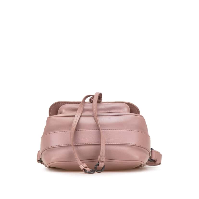 Bottega Veneta Nappa Intrecciato Flap Crossbody Pink Leather Good condition - Inside View