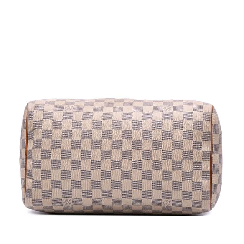 Louis Vuitton Damier Azur Speedy 30 White Canvas Good condition - Inside View